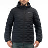 Manteau Boulder Stretch Down Hooded noir, de face