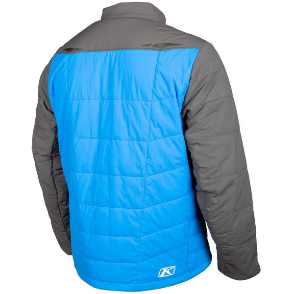 Manteau de Motoneige Override  bleu, de dos