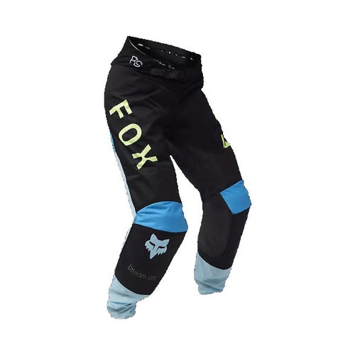 Pantalon de motocross Race Spec Femme Noir Bleu, de face