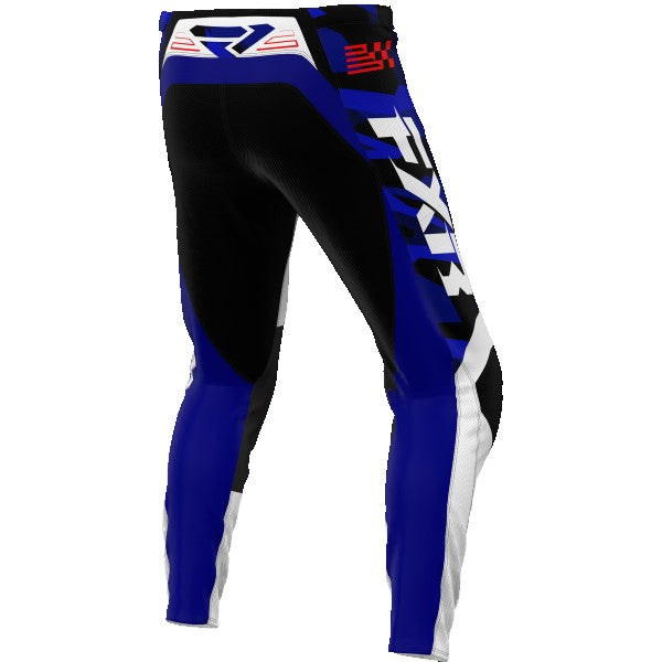 Pantalon de Motocross Clutch Junior  Bleu/Blanc Derrière