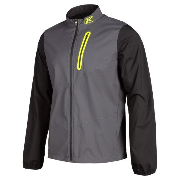Manteau de Moto Coupe-Vent Zephyr Gris/Noir, de face