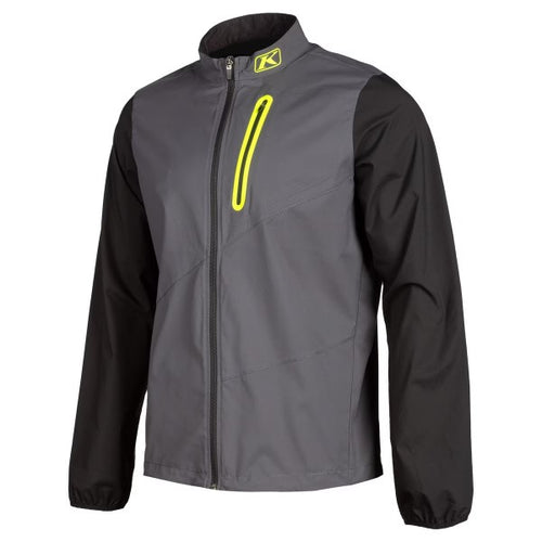 Manteau de Moto Coupe-Vent Zephyr Gris/Noir, de face
