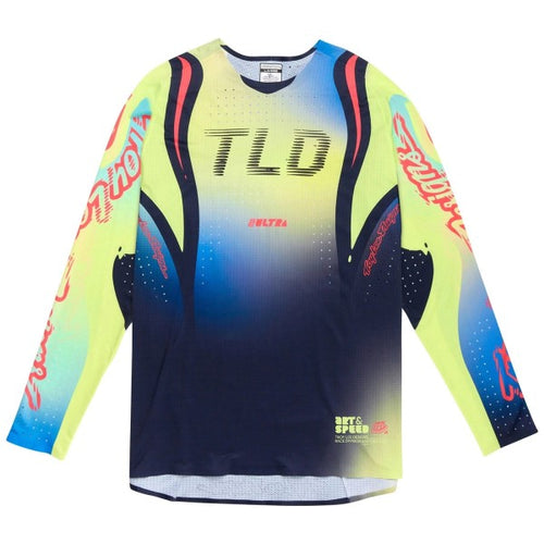 Chandail de Motocross SE Ultra Drip Glo Jaune/Bleu