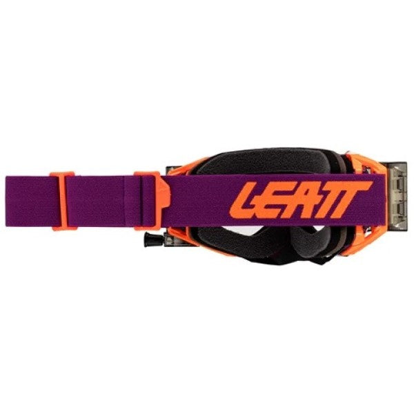 Lunette de Motocross Velocity 5.5 Roll-Off Mauve/Orange, arrière