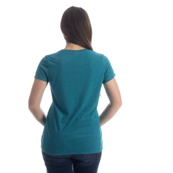 T-Shirt Kute Corp Femme Bleu, Dos