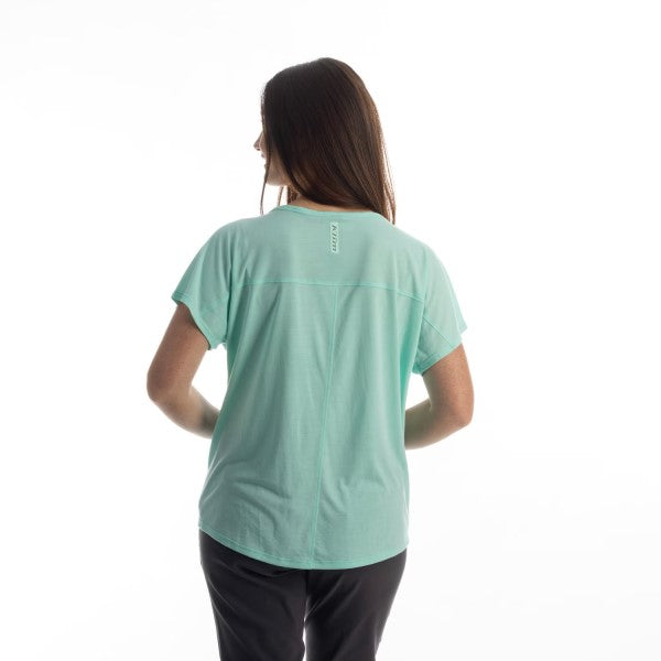 T-Shirt Ouzel Falls Femme Bleu, Dos