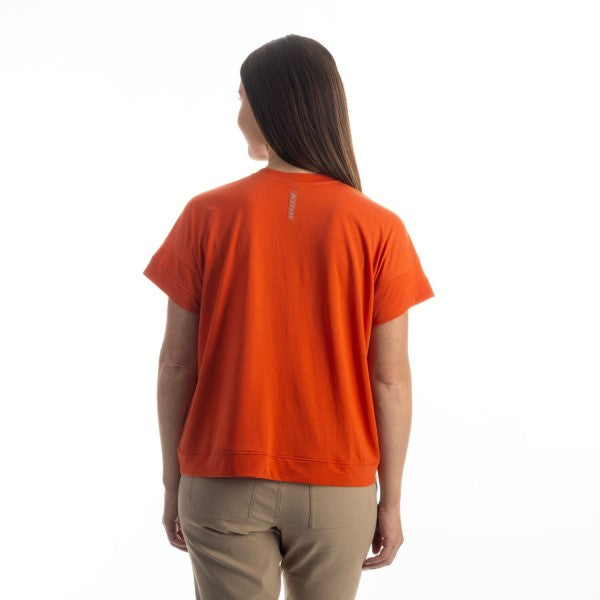 T-Shirt Sky Pond Femme Orange, Dos