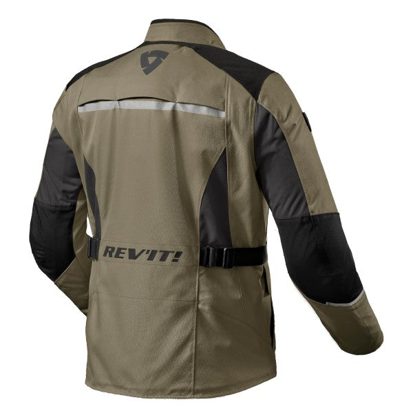 Manteau de Moto Voltiac 3 H2O Vert, Dos