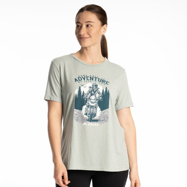 T-Shirt Adventure Tri-blend Femme Bleu