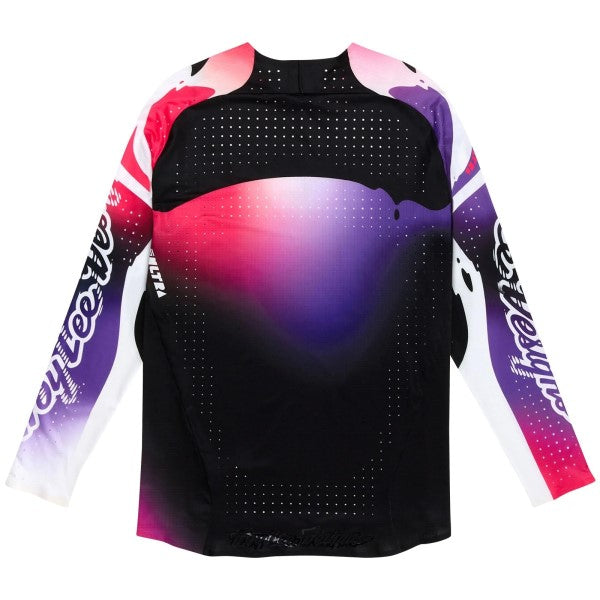 Chandail de Motocross SE Ultra Drip Glo Noir/Mauve, Dos