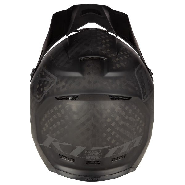 Casque de Motocross Hors Sentier F3 Carbone  Noir, Arrière