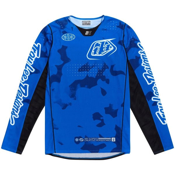 Chandail de Motocross SE Pro Blotted Bleu