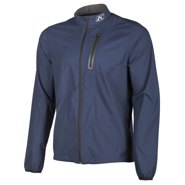 Manteau de Moto Coupe-Vent Zephyr Bleu, de face