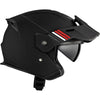 Casque Ouvert de Moto Razor X Noir Rouge, côté droit