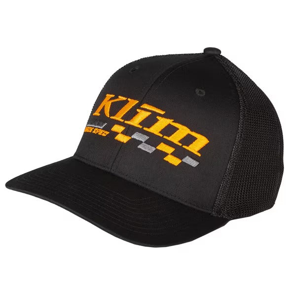 Casquette Race SPEC noir orange