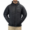 Manteau Arete Hooded noir, de face