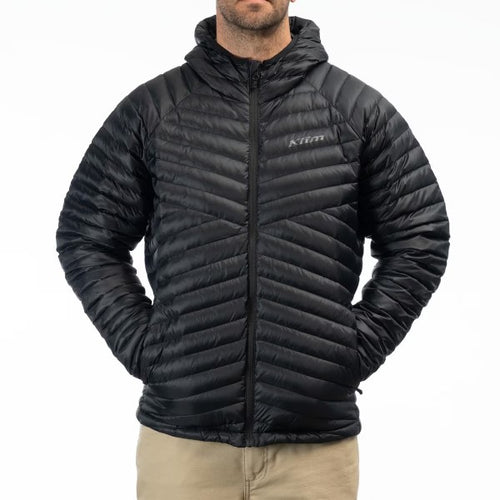 Manteau Arete Hooded noir, de face