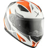 Casque Intégral de Moto RR619 Orange, côté droit