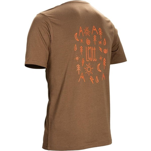 T-Shirt Core Brun de dos