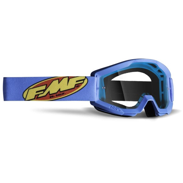 Lunettes de Motocross Powercore Lentille Claire Junior FMF bleu