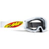 Lunettes de Motocross Powercore Lentille Claire Junior FMF blanc