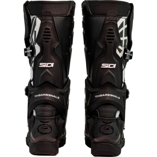 Bottes de Motocross Crossair The Arsenale TH3/Sidi noir et jaune arrière