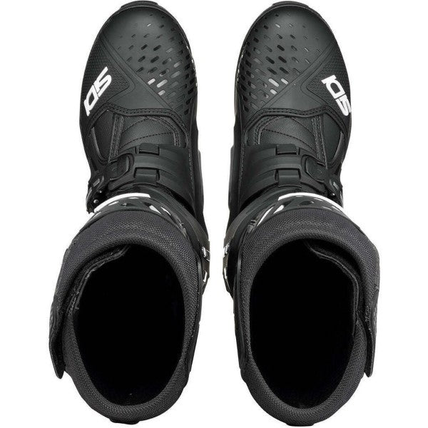 Bottes de Motocross Crossair noir en paire de dessus