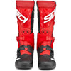 Bottes de Motocross Crossair rouge/noir en paire de face
