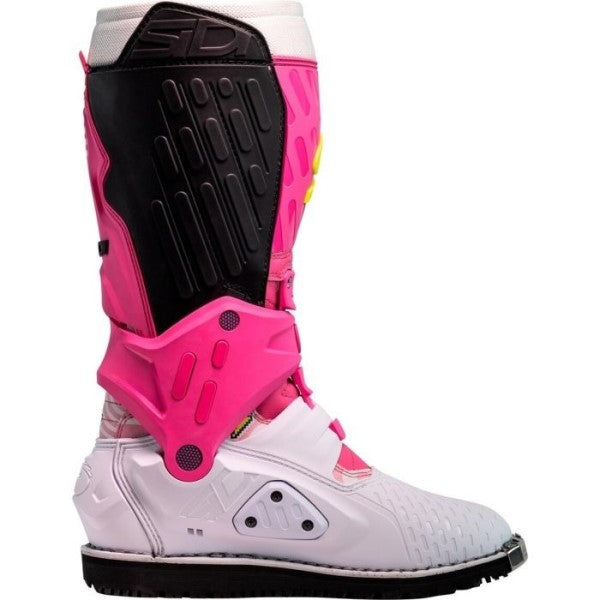 Bottes de Motocross Crossair HD Rose, vue latérale intérieur 