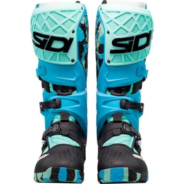 Bottes de Motocross Crossair X/ Sidi  /noir/bleu /blanc de face