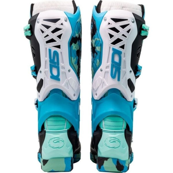Bottes de Motocross Crossair X/ Sidi  /noir/bleu /blanc arrière