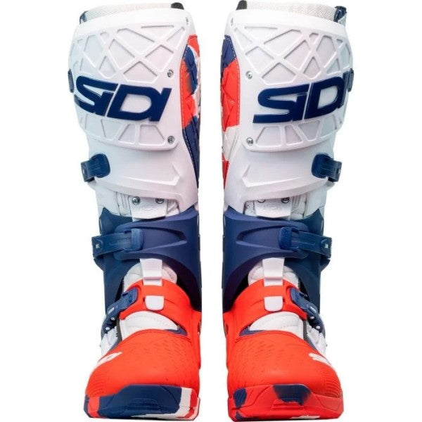 Bottes de Motocross Crossair X/ Sidi  /orange/bleu de face