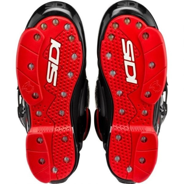 Bottes de Motocross Crossfire 2 SM/sidi noir rouge semelles