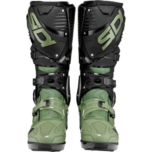 Bottes de Motocross Crossfire 3 SRS/Sidi vert, de face