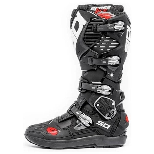 Bottes de Motocross Crossfire 3 SRS/Sidi noir, coté droit