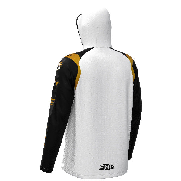 Coton Ouaté Tournament Air UPF Pullover Noir/Blanc/Jaune de dos