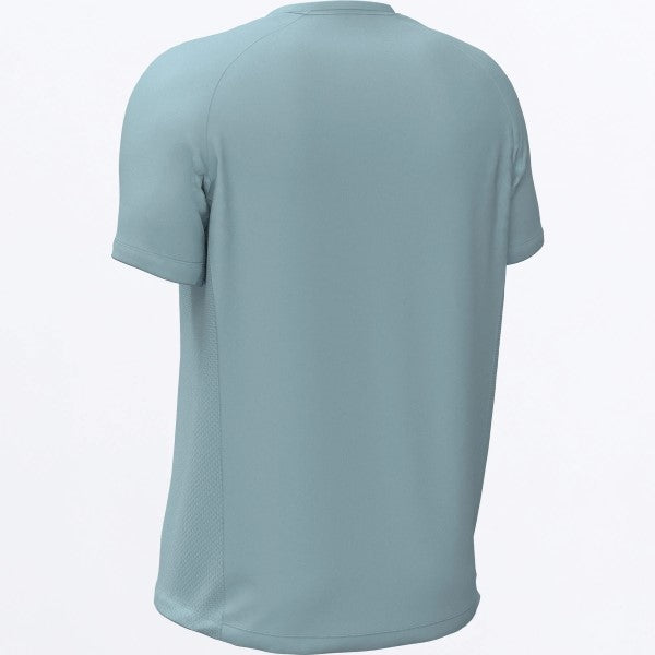 T-Shirt Attack UPF Turquoise de dos