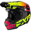 Casque de Motocross ATR-2 Noir/Jaune incliné de droite