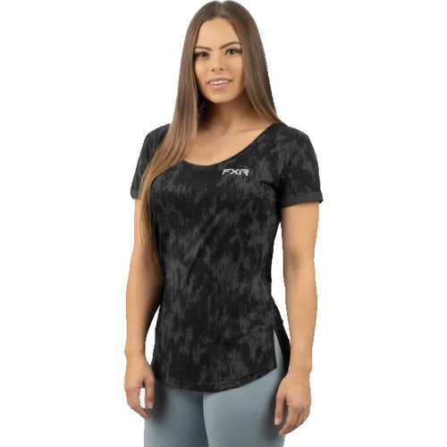T-Shirt Lotus Active Femme Noir