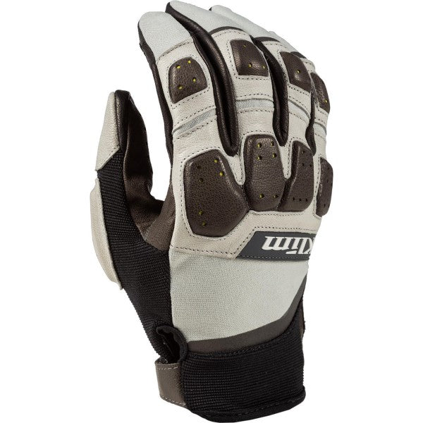 Gants de Moto Dakar CE Gris de l'extérieur