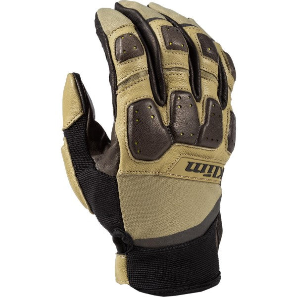 Gants de Moto Dakar CE Vert de l'extérieur