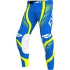 Pantalon de Motocross Helium Infinity Bleu/Jaune de face