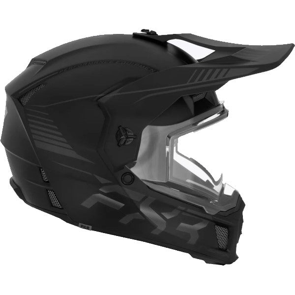 Casque Intégral de Motoneige Clutch X Pro noir, côté droit