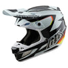 Casque de Motocross SE5 Carbone Optic Troy Lee Designs noir, de 3/4