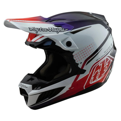 Casque de Motocross SE5 Carbone Drip MIPS Troy Lee Designs noir, de 3/4