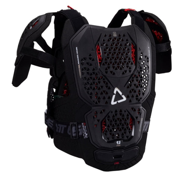 Plastron de Motocross 4.5 Pro Evo Leatt noir, de dos