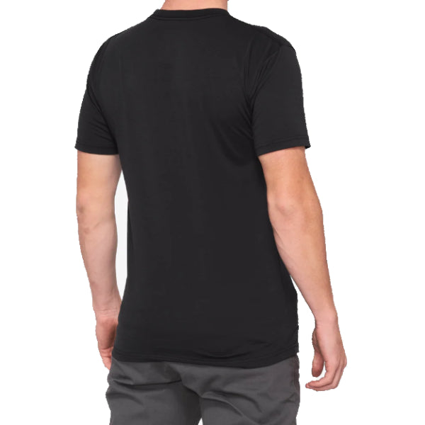 T-Shirt Tech Icon 100% noir, de dos