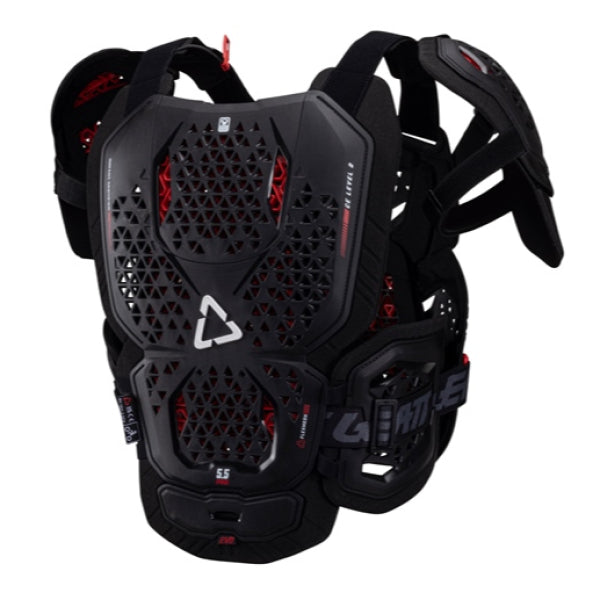 Plastron de Motocross 5.5 Evo Pro Leatt noir, de dos