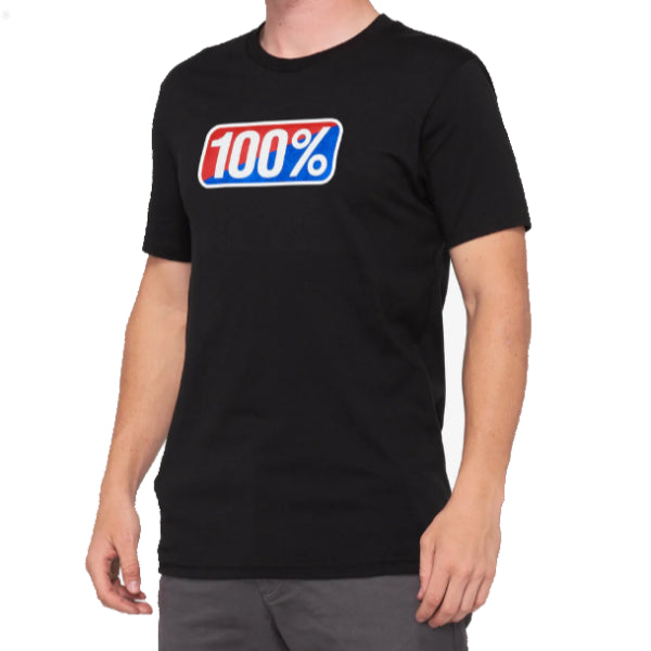 T-Shirt Classic 100% noir, de face