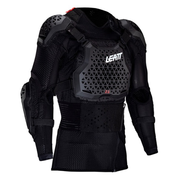 Chandail de Protection de Motocross 5.5 Evo Leatt noir, de face